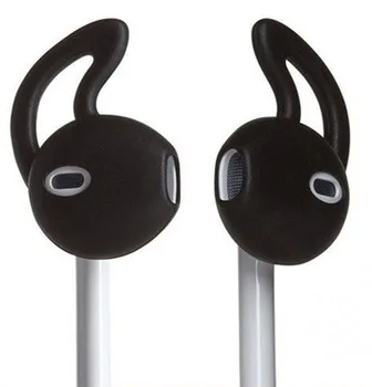 Накладки силиконовые, на наушники Airpods, черные
