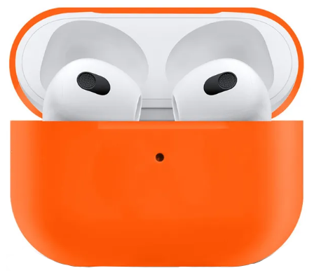 Чехол силиконовый для Airpods 3 case, X-CASE, оранжевый