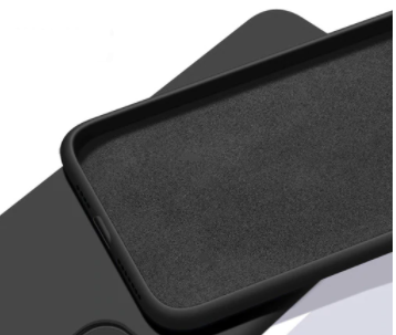 Чехол силиконовый для iPhone 11 (6.1), с микрофиброй внутри, с защитой камеры, X-CASE, черный