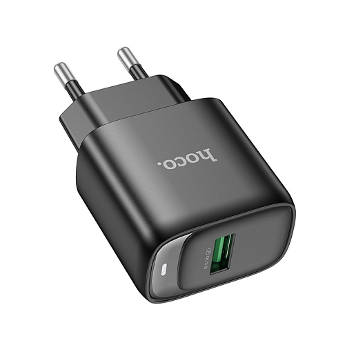 Сетевое зарядное устройство, 1 USB 3.0 QC (C140A), HOCO, черный