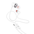 Проводные наушники M107, Discoverer universal earphones, HOCO, вакуумные, белый