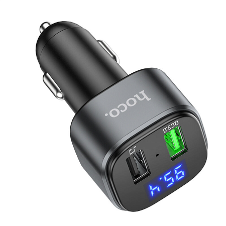 Bluetooth FM модулятор с Bluetooth, E67, HOCO, черный