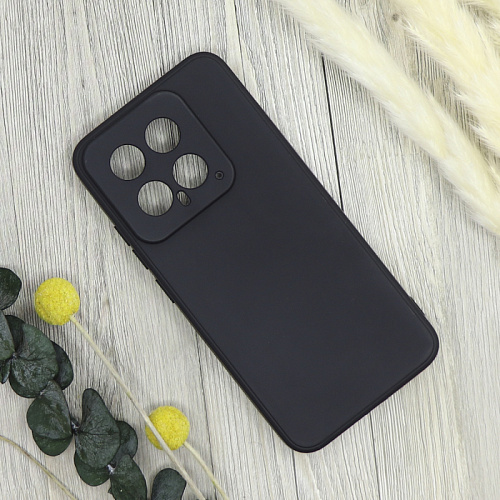 Чехол силиконовый для Xiaomi 14, good quality, с защитой камеры, X-CASE, черный