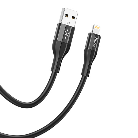 USB дата кабель Lightning, HOCO, X72, 1м, силиконовый, черный