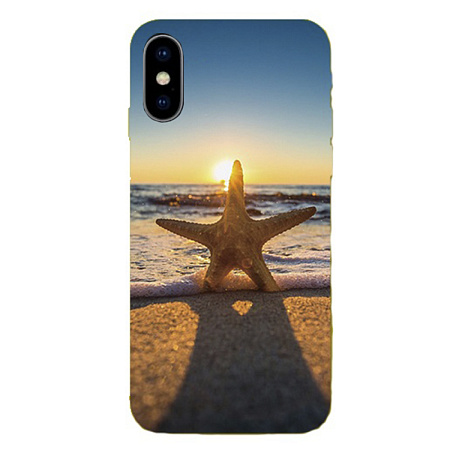 Чехол силиконовый для iPhone X/XS, HOCO, с дизайном морская звезда
