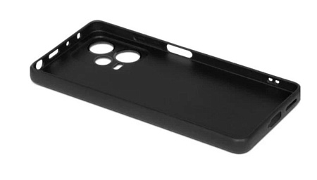 Чехол силиконовый для Xiaomi Redmi Note 12 Pro+, с защитой камеры, X-CASE, черный