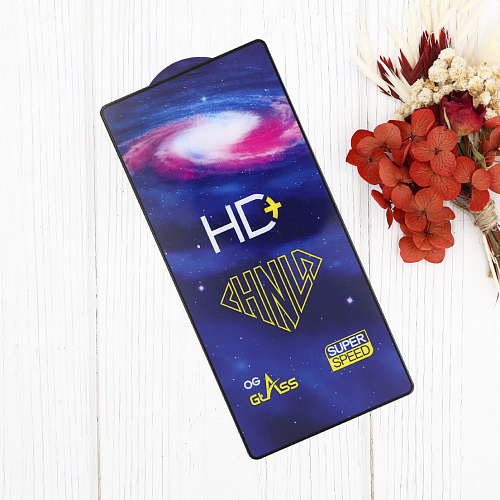 Защитное стекло на Samsung Galaxy S25 Ultra, HD+, черный, X-CASE