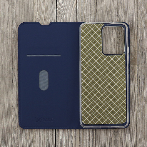 Чехол-книжка для Xiaomi Redmi Note 12 (4G), X-CASE, боковой, синий