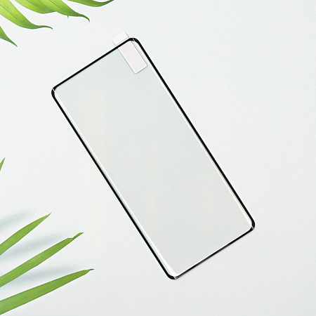 Защитное стекло на Honor X9b, полный клей, закруглённые края, черное, X-CASE
