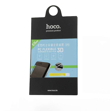 Защитное стекло на iPhone 6/6S(SP9), HOCO, закруглённое, черное