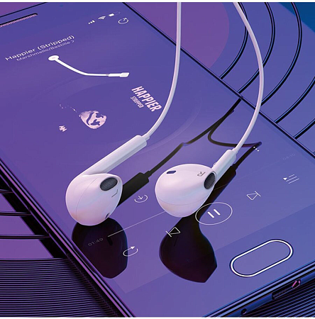 Проводные наушники M80 Original series earphones, HOCO, белые
