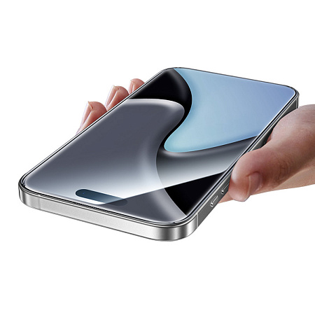 Защитное стекло для iPhone 16 Pro/17, A40, HOCO, прозрачность 95%, тонкая рамка