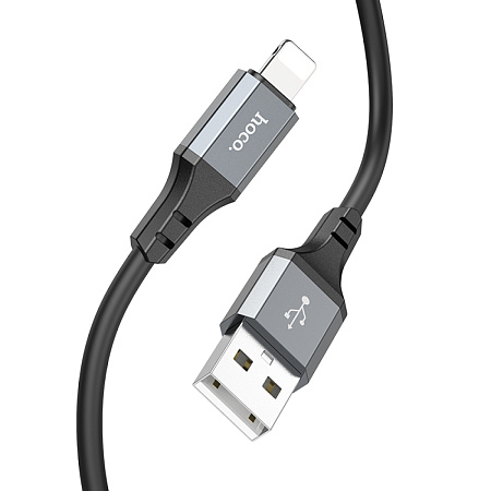 USB дата кабель Lightning, HOCO, X92, 3M, силиконовый, черный