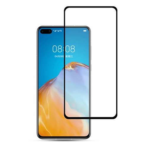 Защитное стекло на Huawei P40 , 9D, черный, X-CASE