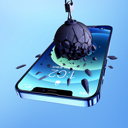 Защитное стекло на iPhone 13 Pro Max (6.7)/14 Plus, G16, HOCO, Guardian shield serie, черное