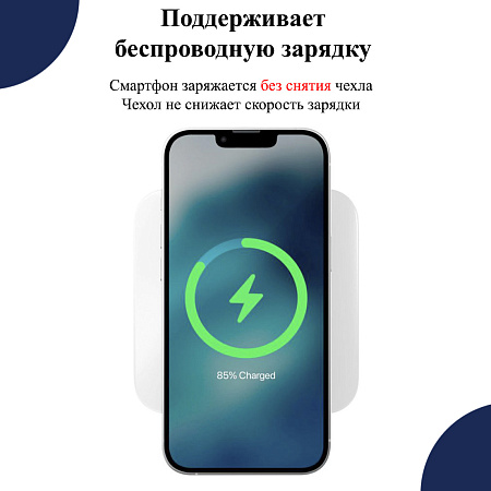Чехол силиконовый для iPhone 17 Pro, с защитой камеры, X-CASE, прозрачный