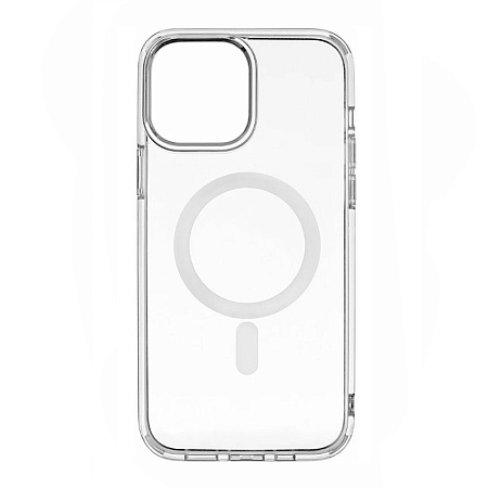 Чехол силиконовый для iPhone 15 (6.1), Магнитный (MagSafe), X-CASE, прозрачный