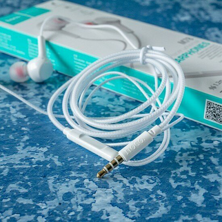Проводные наушники M78 El Placer universal earphones , HOCO, белые