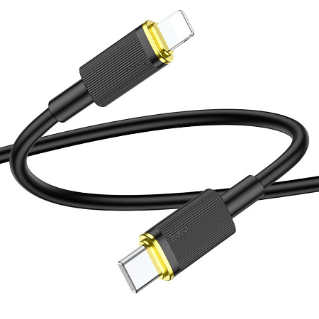 Кабель Lightning to Type-C (PD), HOCO, U109, 1.2м, черный