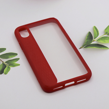 Чехол силиконовый для iPhone X/XS, Star shadow series protective case, HOCO, красный