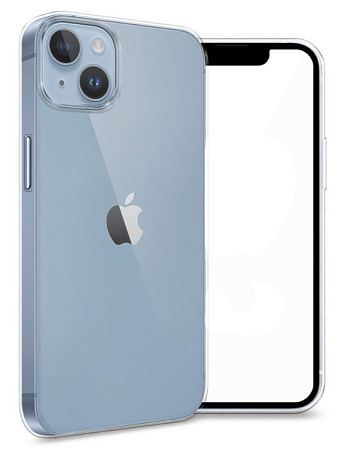 Чехол силиконовый для iPhone 14 Plus (6.7), X-CASE, прозрачный