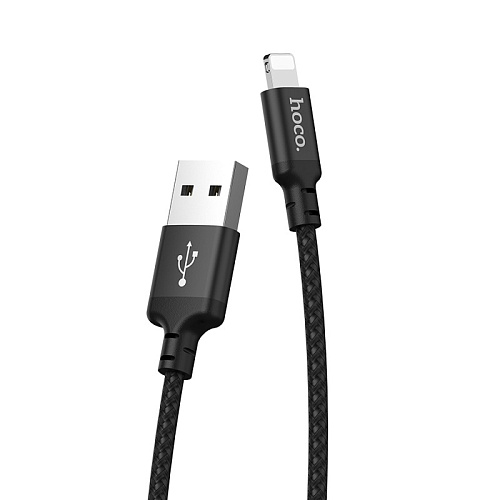 USB дата кабель Lightning, HOCO, X14, 2М, черный
