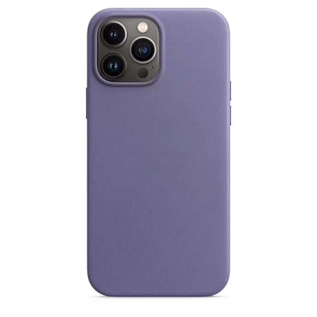 Чехол-накладка для iPhone 15 Pro, экокожа, магнитный (MagSafe), без лого, X-CASE, сиреневый