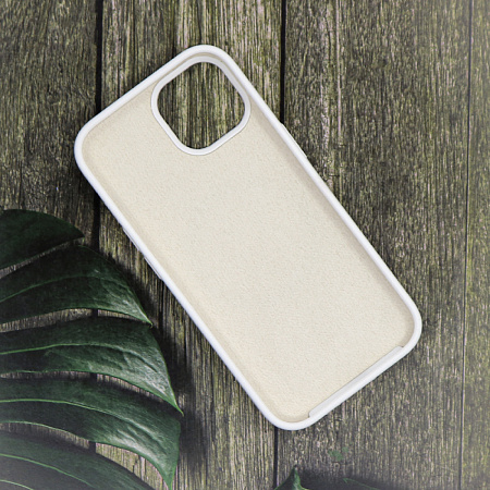 Чехол-накладка для iPhone 15, Silicon Case, магнитный (MagSafe), без лого, X-CASE, белый