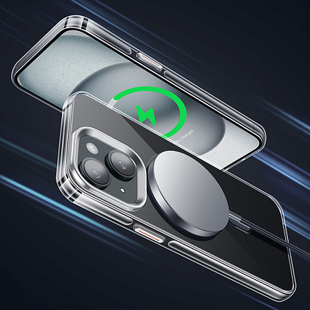 Чехол для iPhone 15, PC, Магнитный (MagSafe), AS3, HOCO, черный
