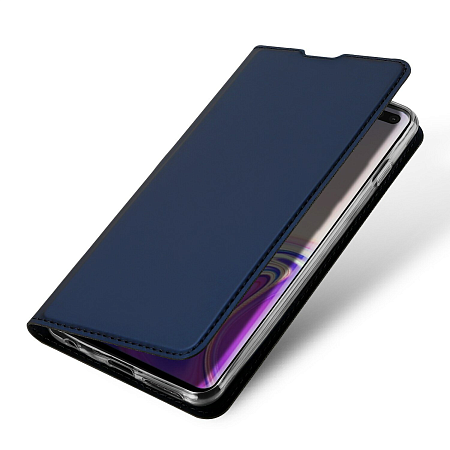 Чехол-книжка для Samsung G973F, Galaxy S10, DU DU, боковой, синий