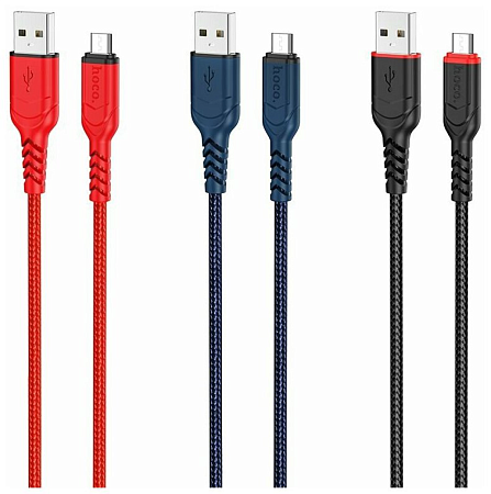 USB Кабель Micro, HOCO, X59, черный