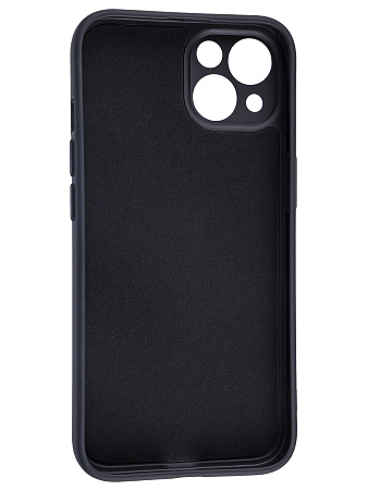 Чехол силиконовый для iPhone 13 (6.1), good quality, с защитой камеры, X-CASE, черный