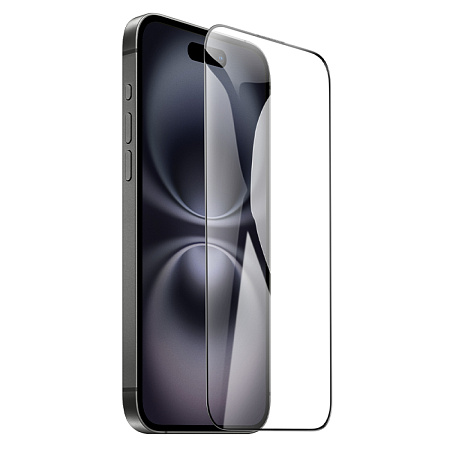 Защитное стекло для iPhone 15 Plus/16 Plus, G777, HOCO, anti-static, черное