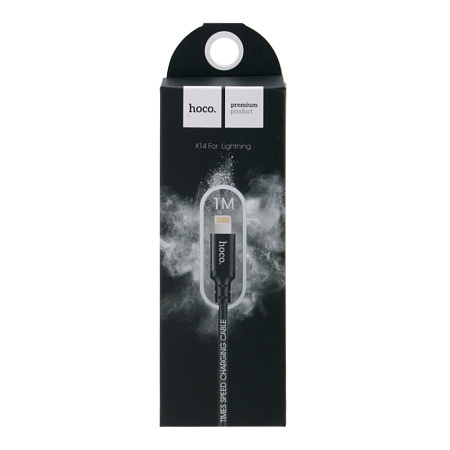USB дата кабель Lightning, HOCO, X14, черный