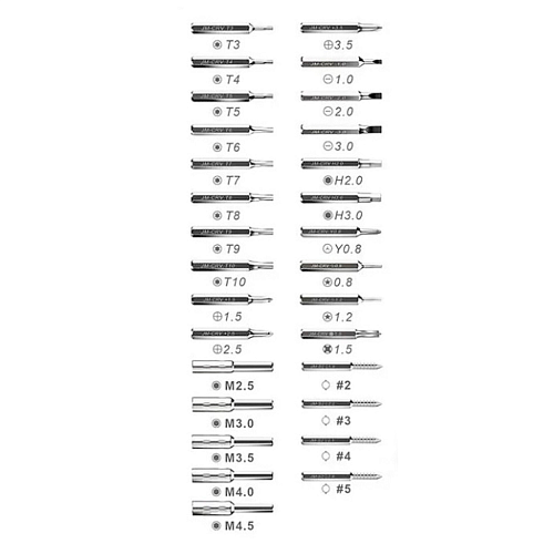 Набор отверток для ремонта телефонов JM-8160, 33 in 1