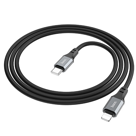 Кабель Lightning to Type-C (PD), HOCO, X86, 1м, силиконовый, черный