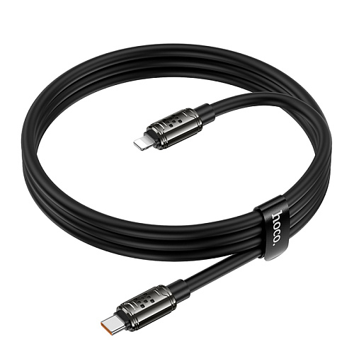 Кабель Lightning to Type-C (PD), HOCO, U143, 1.2м, цвет черный