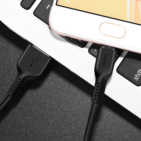 USB Кабель Micro, HOCO, X20, 3M, черный