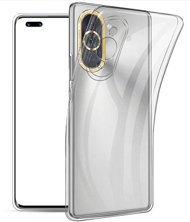 Чехол силиконовый для Huawei Nova 10 Pro, с защитой камеры, X-CASE, прозрачный