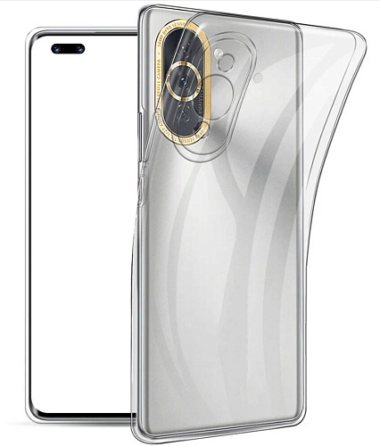 Чехол силиконовый для Huawei Nova 10 Pro, с защитой камеры, X-CASE, прозрачный