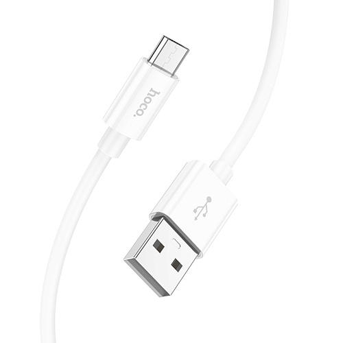 USB Кабель Micro, HOCO, X87, силиконовый, 1м, белый