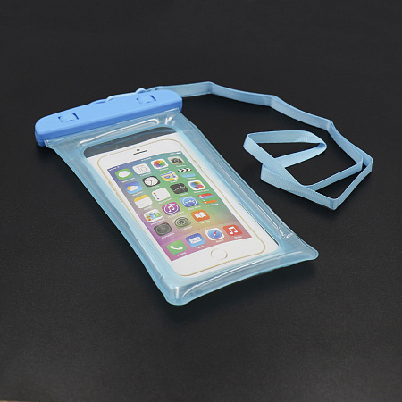 Чехол универсальный влагоустойчивый с надувным бортиком, синий