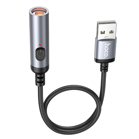 Зажигалка USB, UA30, HOCO, черный