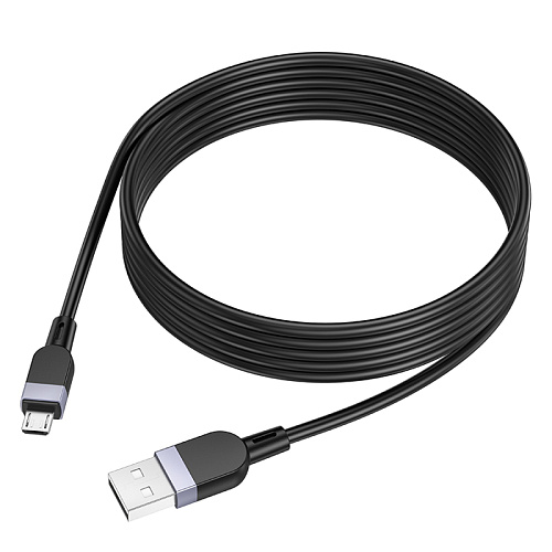 USB Кабель Micro, HOCO, X109, силиконовый, 2м, черный