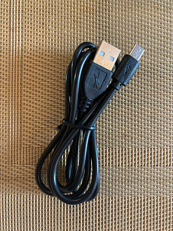 USB дата кабель Micro Usb, 1 метр, удлиненный штекер 8 mm, черный
