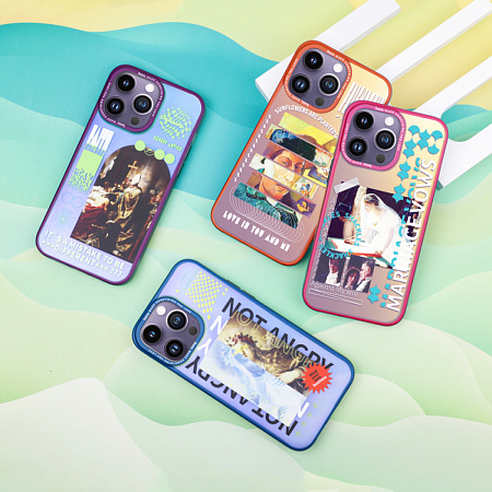Чехол силиконовый для iPhone 14 Pro, Cool Me Series Protective case, pattern A, HOCO