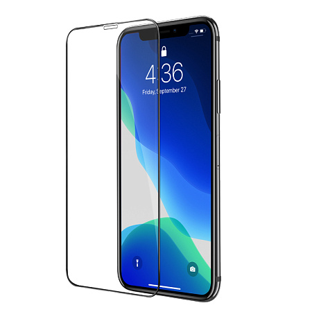 Защитное стекло на iPhone XS Max/11 Pro Max (G10) HOCO, Full screen HD anti-static tempered glass, черное
