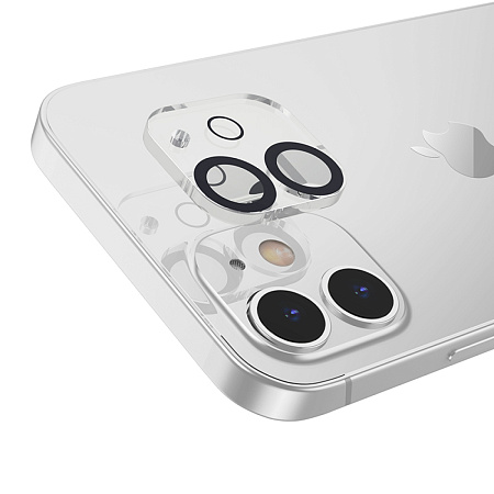 Защитное стекло на iPhone 12 (6.1) G13, HOCO, на заднюю камеру, черное