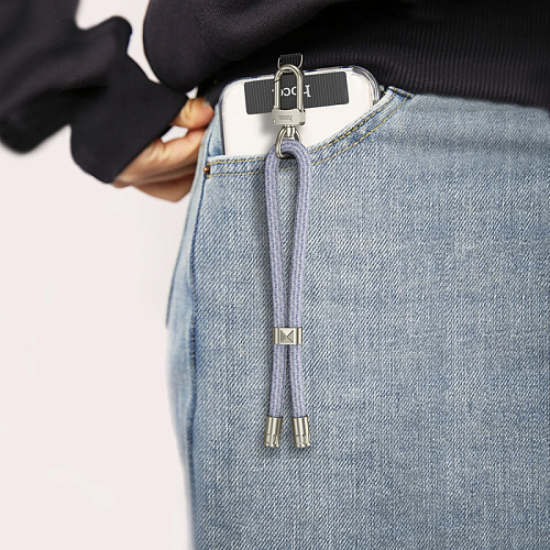 Регулируемый короткий шнурок Refined Series, GH4, Hoco, джинсовый синий