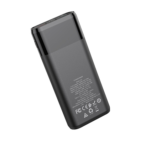 Универсальный Доп. Аккумулятор 10000mAh, J61, PD 18W+QC3.0, Hoco, черный